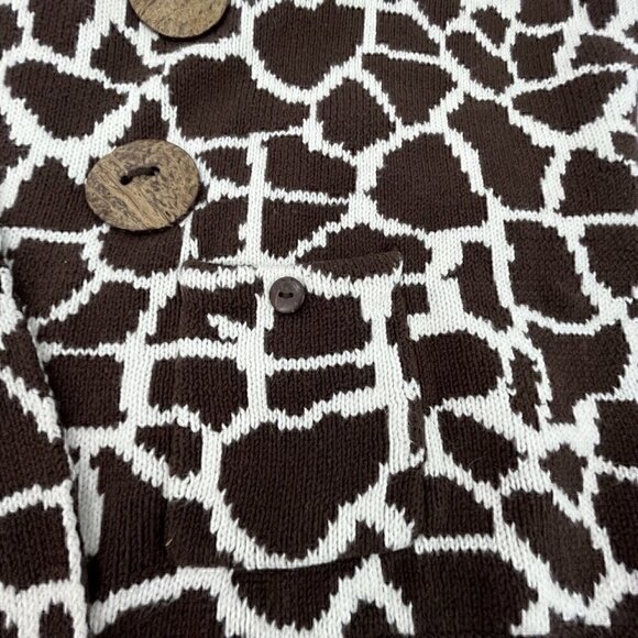 Emma G Sweater Shawl Wrap Women's 17" Width 63" Length (Tip to Tip) Animal Print - Picture 7 of 8